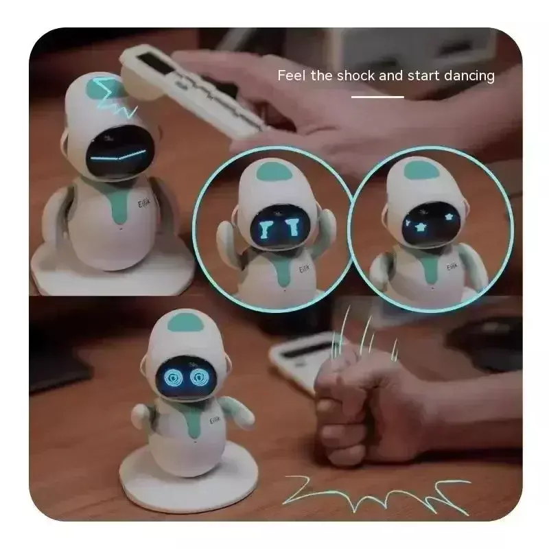 Eilik-Robot Intelligent pour Animal de Compagnie, Interaction Émotionnelle et Vocale Interactive, Accompagnement de Bureau Ai, Cadeau Électronique