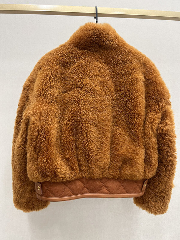 Veste tout-en-un en fourrure de cachemire pour femme, manteau doux, vêtements de haute qualité, mode automne et hiver, Wla.com, chaleur, nouveau