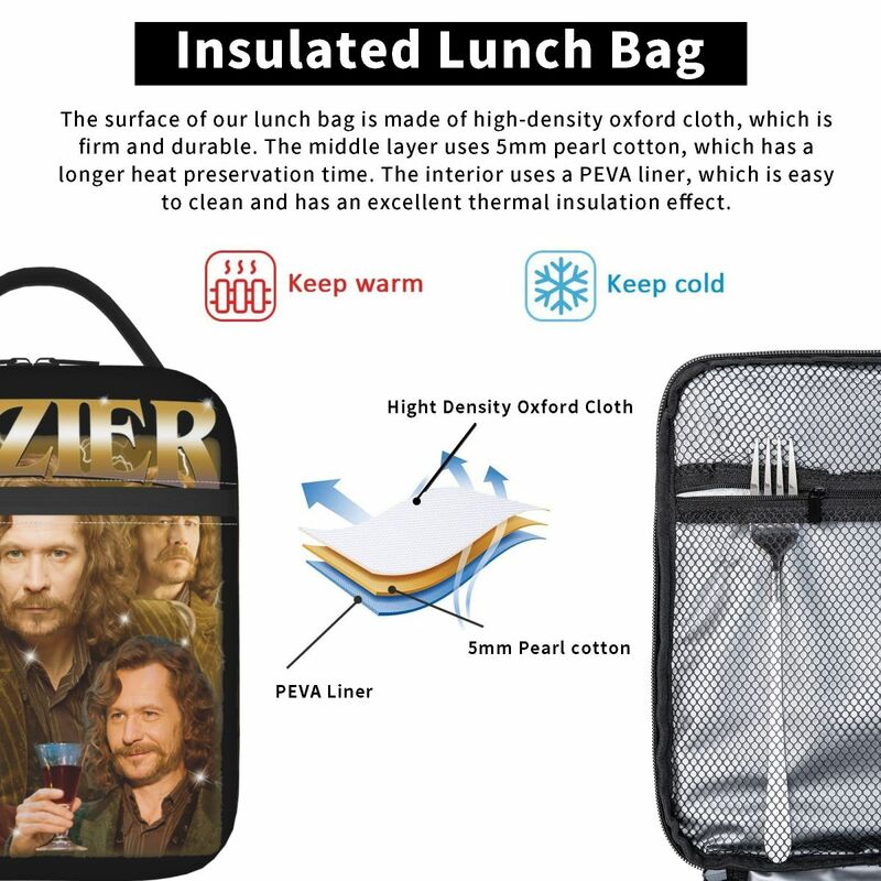 Hozier Meme Merch tas Tote makan siang terisolasi untuk sekolah kantor Hp musik Hozier tur kotak makan siang 2024