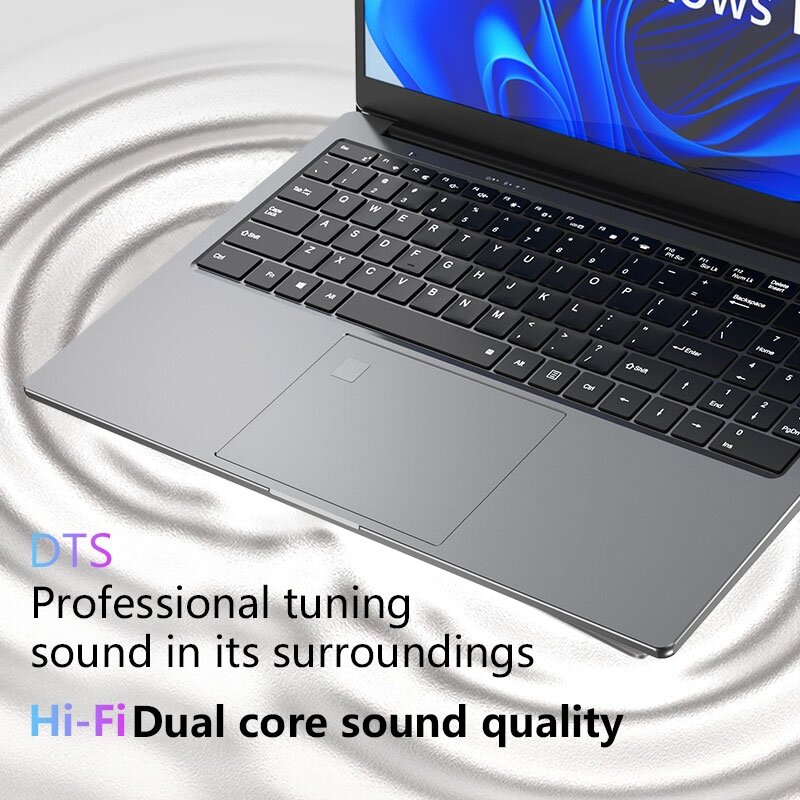 BOLUNSHUAI Laptop 15.6 "Intel Processor N95 atau i7 Notebook 16GB RAM 1TB SSD, komputer resolusi FULL HD kantor belajar PC