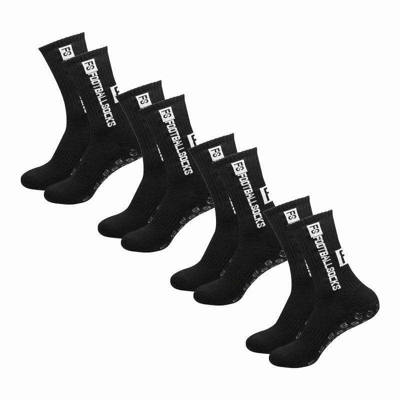 4 paia di calzini da calcio calzini sportivi con impugnatura calzini da basket antiscivolo calzini da calcio in cotone antiscivolo in gomma Spot