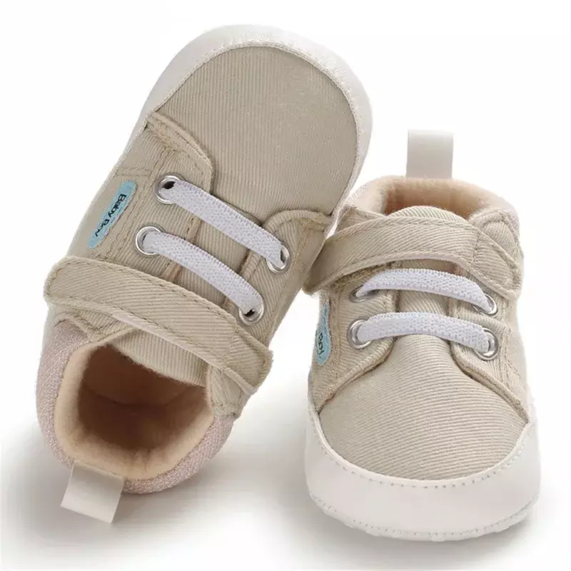 حذاء قماشي متعدد الألوان للأطفال ، سرير مريح مانع للإنزلاق لحديثي الولادة ، غير رسمي