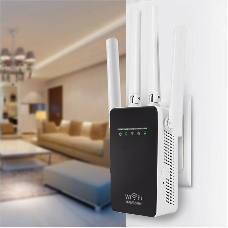 Усилитель Wi-Fi, 300 Мбит/с, с антеннами и функциями WPS, Сетевые Аксессуары