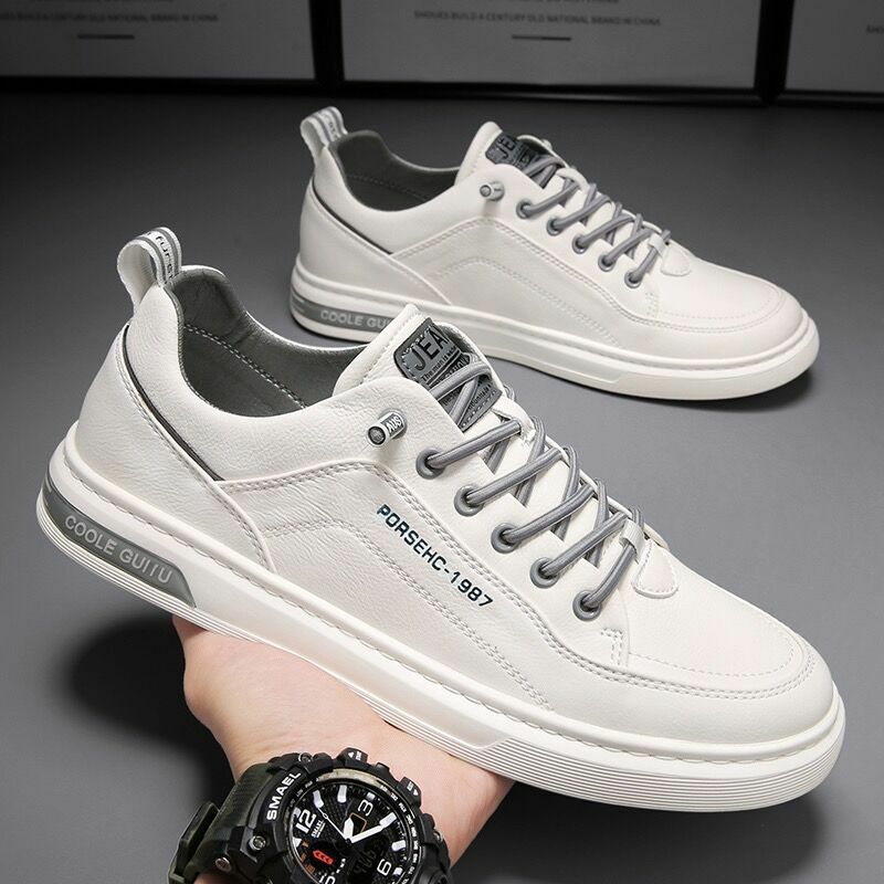 Heren Casual Schoenen Ademende Witte Sneakers Mode Rijden Wandelen Tennisschoenen Voor Mannen Skate Comfortabele Flats Heren Sneakers