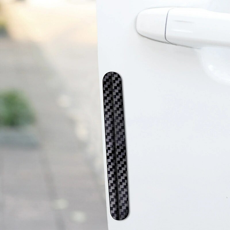 4 sztuki naklejki drzwi samochodu wysokiej twardości PC ochrona przed pasek zderzeniowy chroniąca przed zarysowaniami dekoracja drzwi uniwersalne akcesoria samochodowe