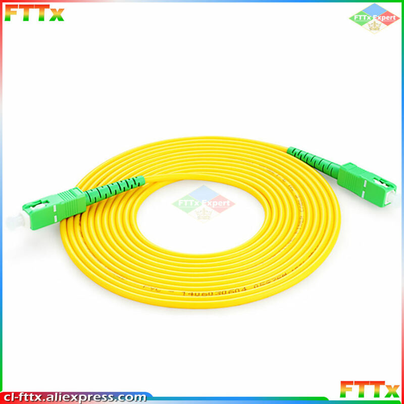 10pcs/bag SC APC Single Mode Simplex Fiber Optic Patch Cord Cable 3.0mm FTTH Jumper Cable