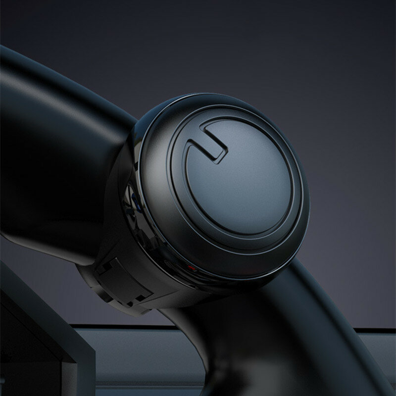 Bantalan logam rotasi 360 derajat, aksesori asisten Universal tombol pemintal setir mobil berbentuk bola