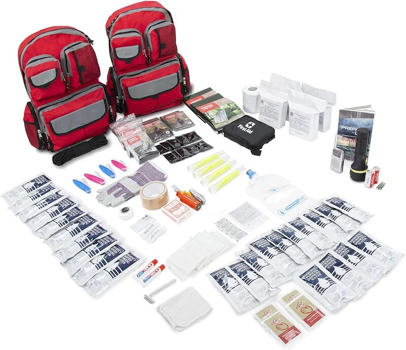 Survival Backpack kit, Outdoor Survival kit for Adventure, Earthquake, Flood, and Disaster Relief, All-in-one preparedness Ready