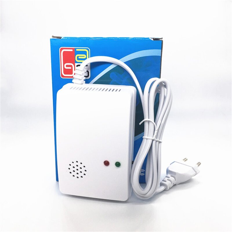 CORUI Combustible Gas Alarm Sensor Gas Leakage Detector EU Plug Standalone Natural/Liquefied Gas Leak Detector For Home Security