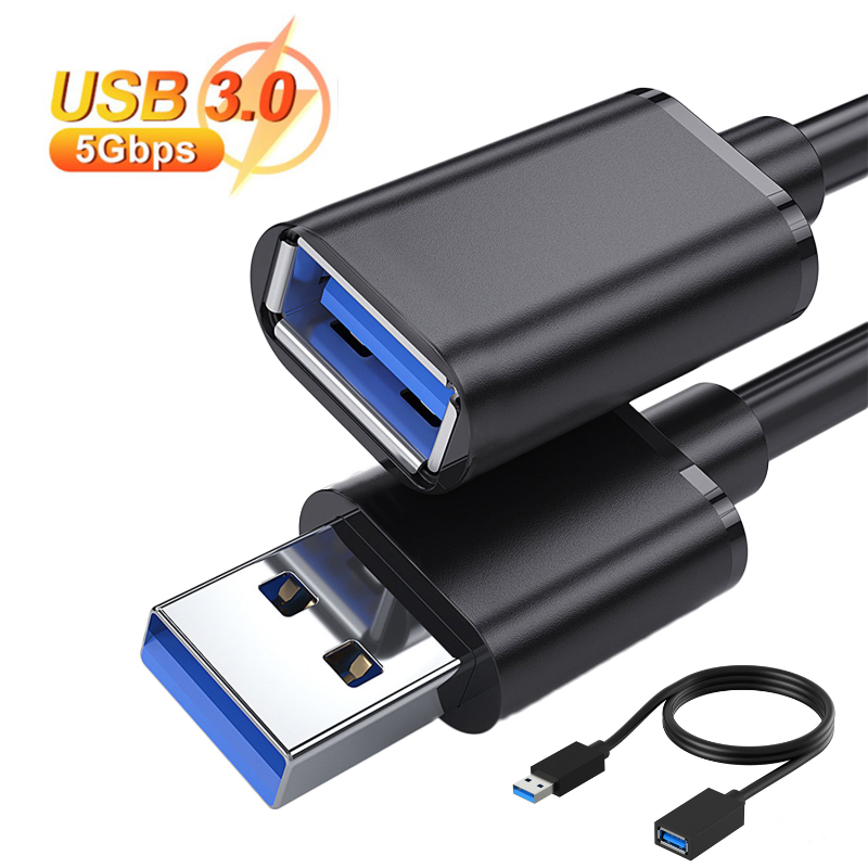 Удлинительный кабель USB 0,5/1/1.5/2/3 м USB3.0 2,0 «Папа-мама», кабель-удлинитель для компьютера, ноутбука, телевизора, жесткого диска, адаптер питания, шнур