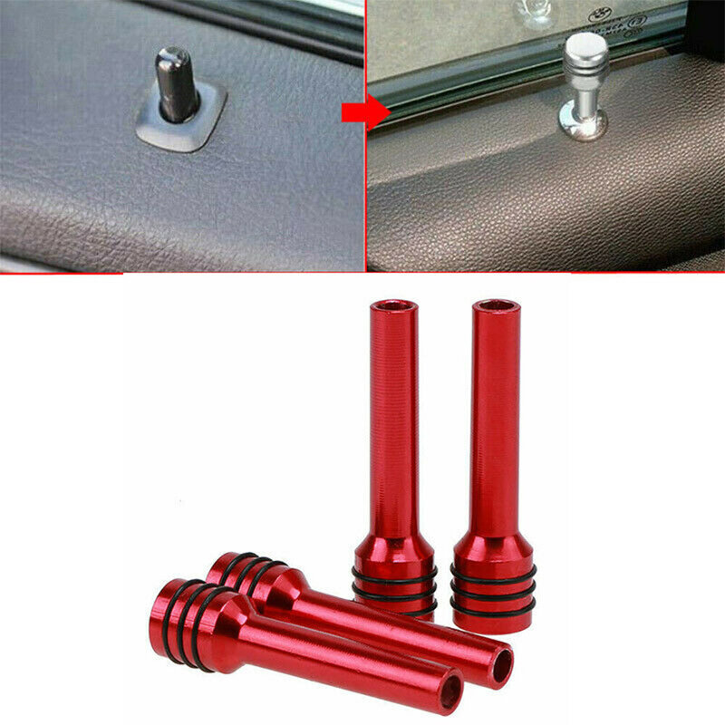 Universal Car Security Door Lock Pins, Caminhão Interior Lock Knob, Puxar Pins, Auto Acessórios, Fechaduras Hardware, 4Pcs
