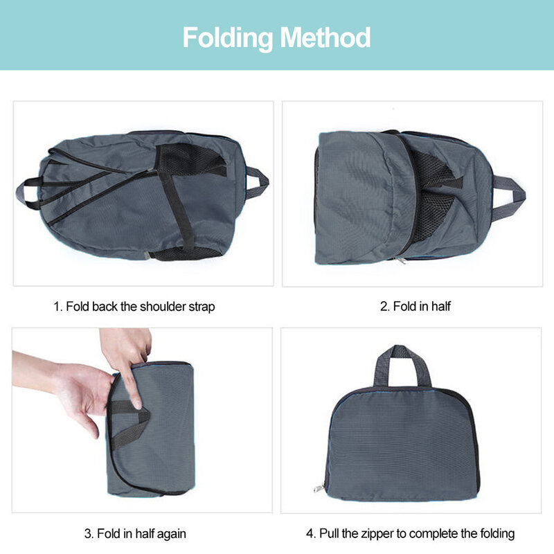 Men's Foldable Backpack Waterproof Travel Climbing Bag Nylon Avocado Pattern Hiking Backpacks Women Outdoor Sports Portable Bag