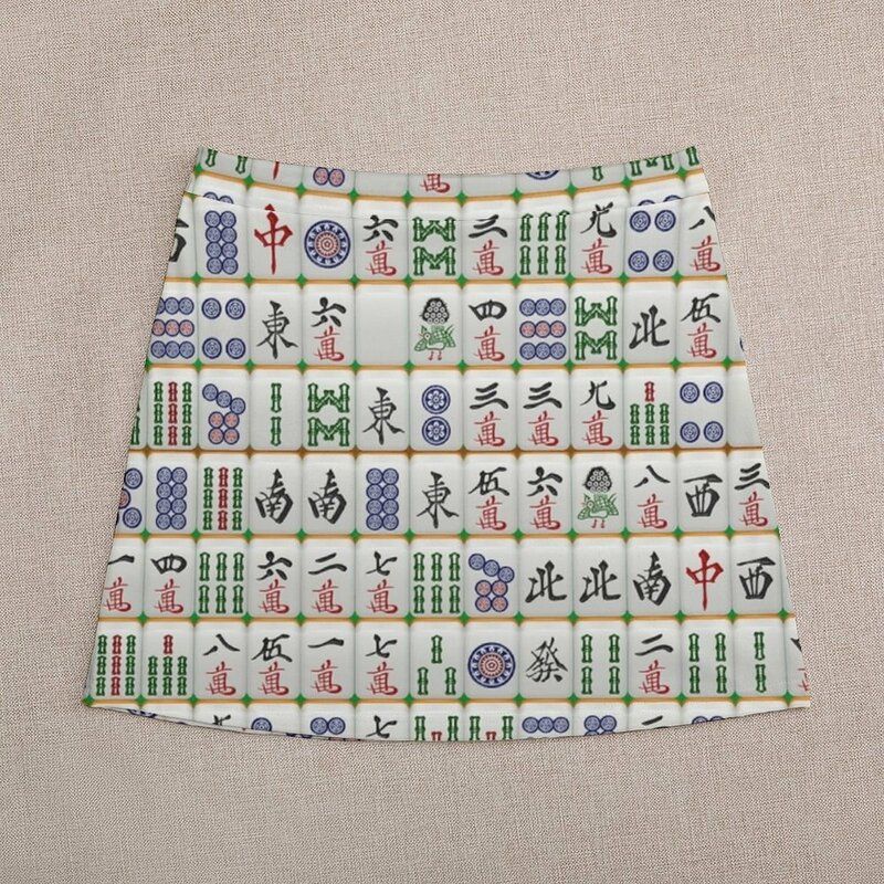 Minifalda Mahjong de estilo coreano, falda kawaii, ropa externa nueva