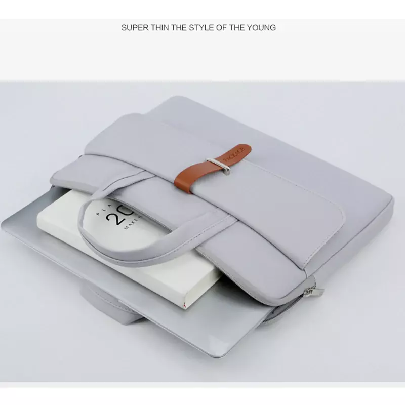 Bolso de mano para ordenador portátil para hombre y mujer, de gran capacidad maletín de viaje, bolsas para Notebook de 13 pulgadas, bolsa de mensajero