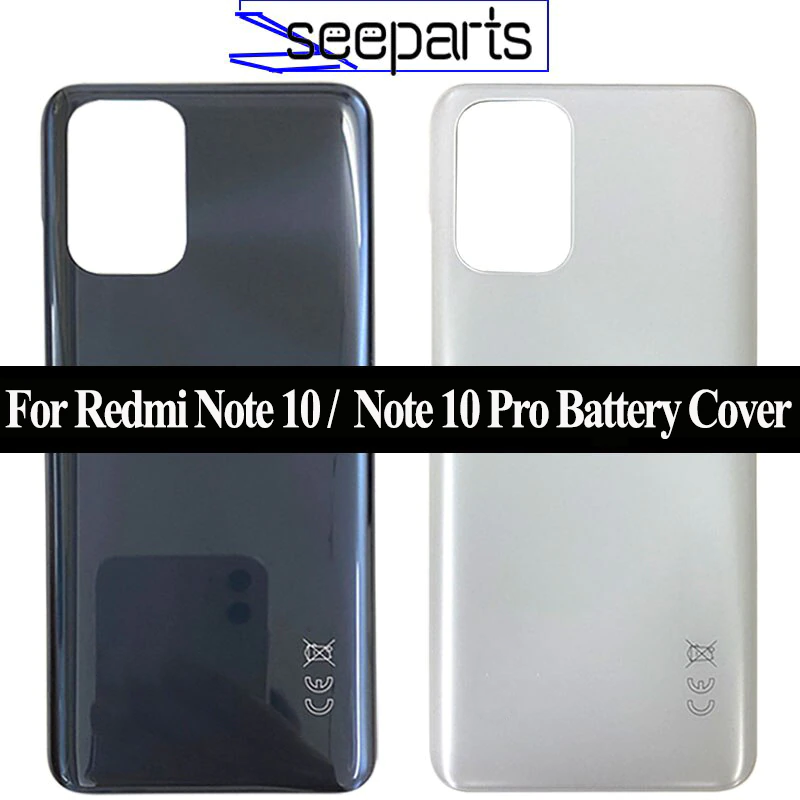 Nieuwe Cover Voor Xiaomi Redmi Note 10 Pro Terug Behuizing Back Battery Cover Vervangende Onderdelen Voor Redmi Note 10 Batterij cover