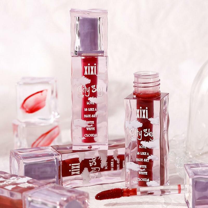 Stylish Lip Gloss Moisturizing Translucent Lip Glaze for Plump Lips Enhance Complexion with Non-sticky Nude Makeup That Smooths