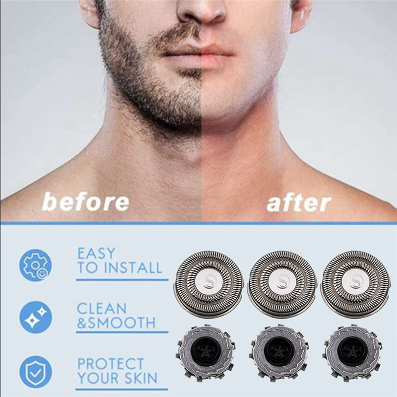 Substituição da cabeça do barbear elétrico, rede e escova, acessórios da cabeça do cortador, MJTXD01SKS, S500C, S500, S300