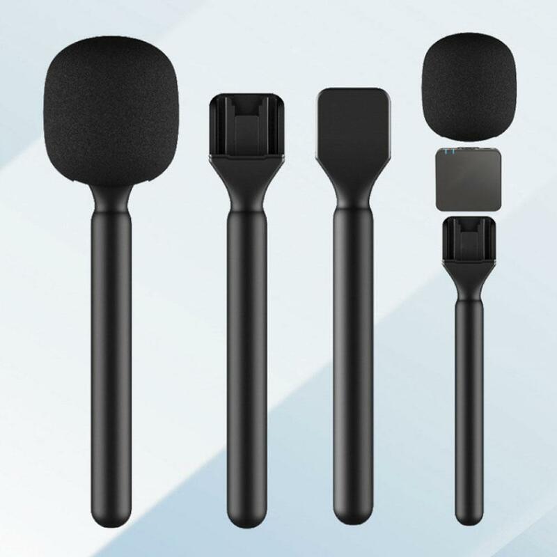Soporte de micrófono inalámbrico de mano, adaptador de mango Plug And Play para DIIMIC LARK, MiH, SONY Bee, RODE