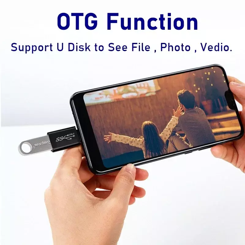 Adaptador Tongdaytech Universal tipo C macho a Micro USB hembra USB C OTG compatible con Adaptador de sincronización de datos para Samsung Huawei Xiaomi