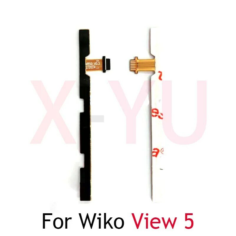 10PCS For Wiko View 2 3 4 5 Plus Pro Go Max Wim Lite Harry Prime Power On Off Switch Volume Side Button Flex Cable