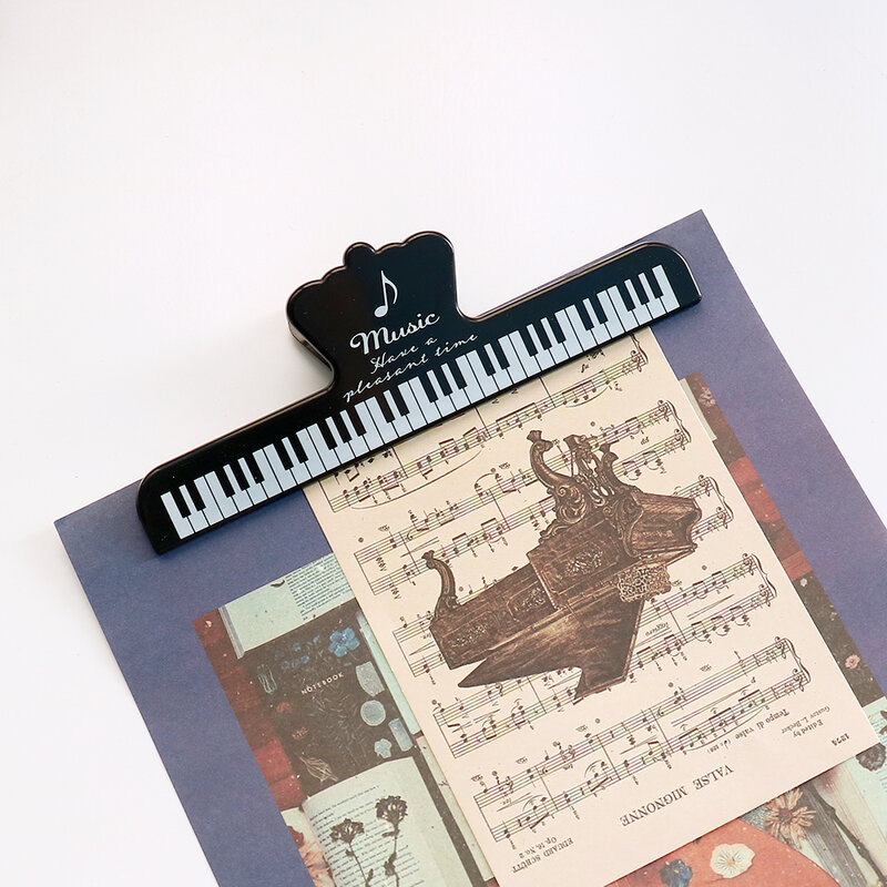 2pcs Music Sheet Holder Clip Music Book Page Holder segnalibro Sheet Music clip per Piano Keyboard stand e libri pagina adorabile