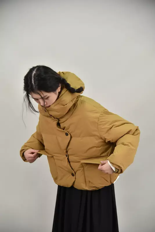 GGD – manteau en duvet de canard blanc pour femme, coupe ample, collection hiver 113, 87-2022