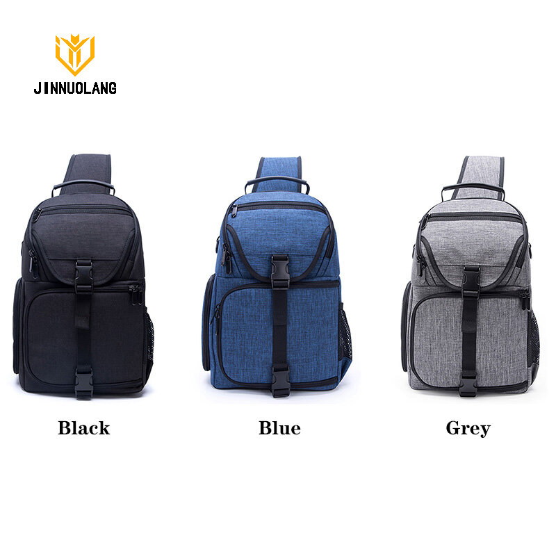 Jinnuolang&15.6-inch professional multifunctional shoulder bag outdoor photography bag waterproof and shock-absorbing SLR bag
