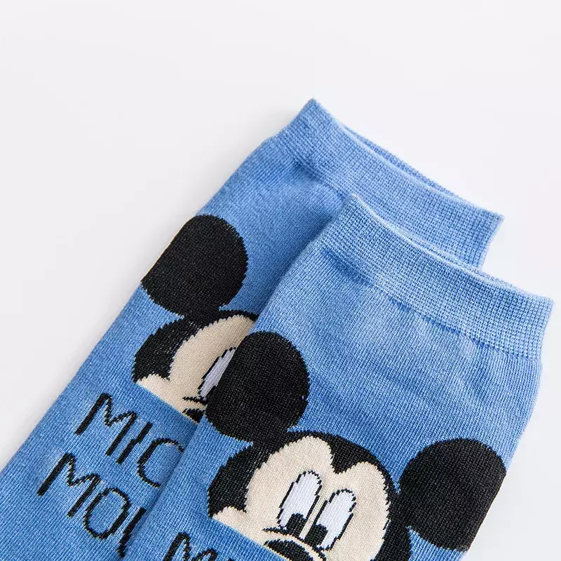 Disney cartoon macio algodão meias curtas para meninas, Minnie e Mickey, fofo, nova moda, 1 par