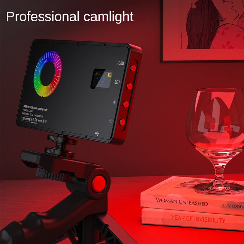Rechargeable Fill Video Conference Light,Cell Phone Fill Light,Mobile Live Streaming Fill Light ,LED Photograpy Light