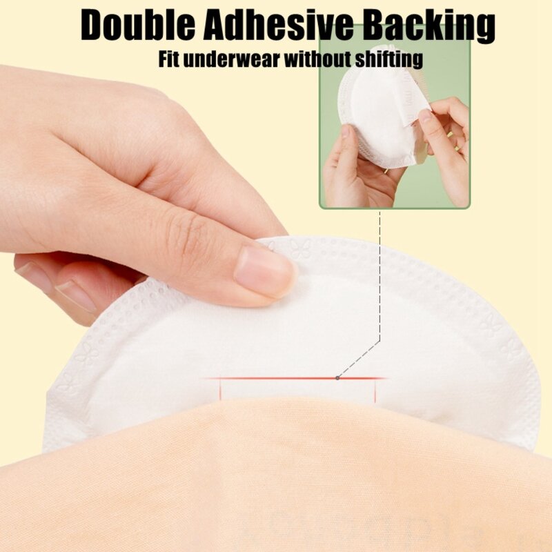 Auto-adesivo Anti Overflow Breast Pad, almofadas de enfermagem macias, não tecido, absorção rápida de água, 10 pcs, 50 pcs, 100pcs