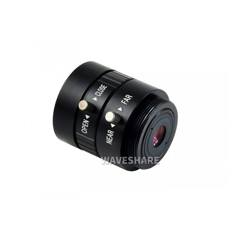 Waveshare lensa sudut lebar 6mm untuk kamera berkualitas tinggi Raspberry Pi