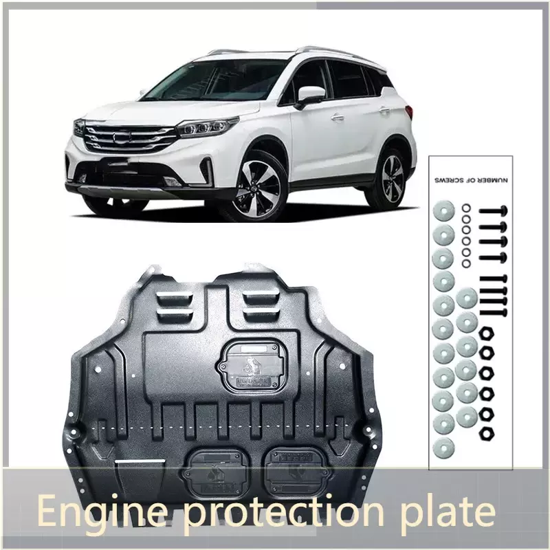 Cubierta protectora de chasis de motor, accesorios de plástico de acero al manganeso, guardabarros Protector para TRUMPCHI GS8 2016-2024 2018 2019