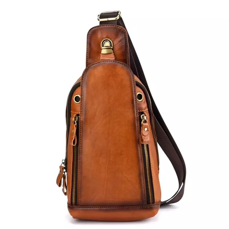 Высококачественный мужской рюкзак из натуральной кожи, рюкзак, винтажная сумка на плечо из натуральной воловьей кожи