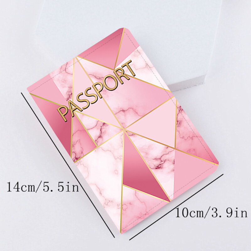 Passport Cover Travel Wallet Covers for Passports Shape Series ID Card Holder Fashion Wedding Gift Wallet Case Pu Leather