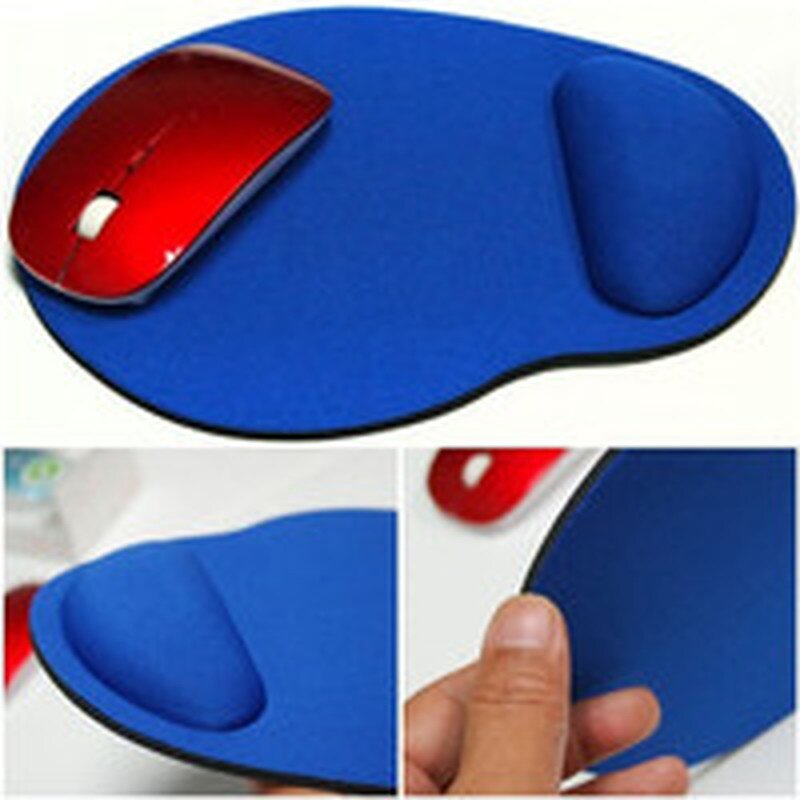 1 pz colore Mouse PC portatile addensato supporto per il polso dell'ufficio comodo tappetino per Mouse