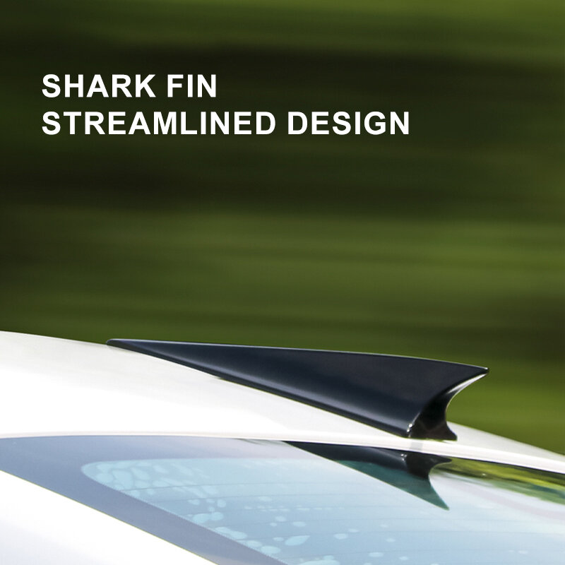 Aletas de tiburón aerodinámicas para techo de coche, accesorios de antena de decoración, piezas de repuesto de estilo Exterior automático, PVC Universal, 28cm