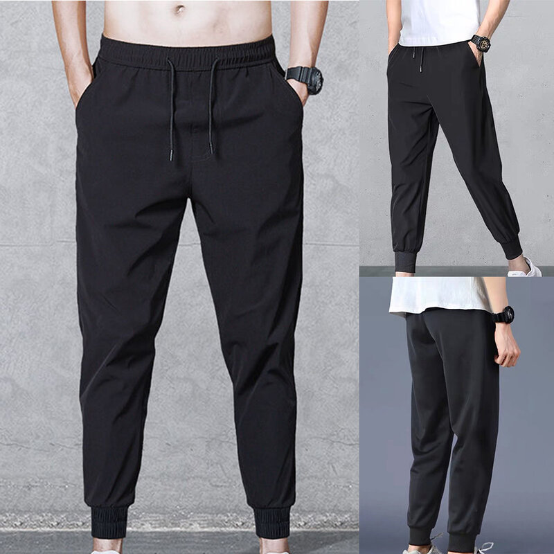 Pantalon de survêtement cargo à séchage rapide pour hommes, jogging de sport, streetwear décontracté, vêtements pour hommes