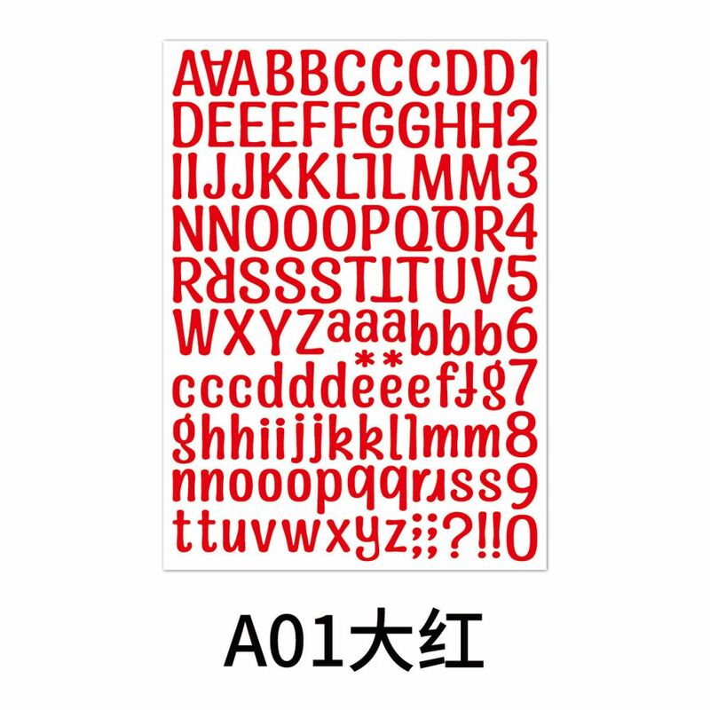 26 alfabeto-a-z planejador adesivos, à prova d'água, criativo, diy, diy, pvc, letra, número, para crianças, copo, laptop, 2pcs