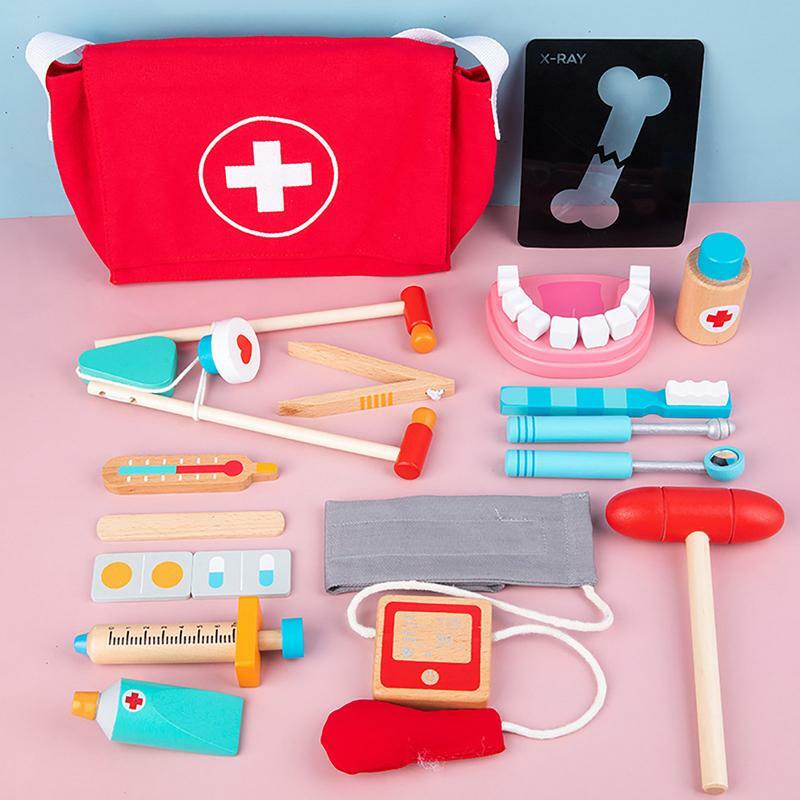 Set medico per bambini giochi di imitazione per ragazze giochi di ruolo accessori ospedalieri strumento per infermiere giocattoli per regalo per bambini