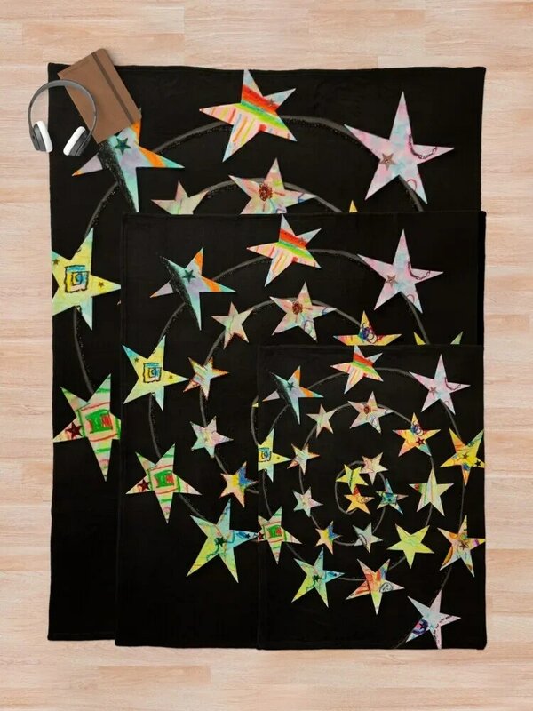 HHPS acara seni, Kelas 2B, cat air dan lilin kolase kertas: Ikuti bintang Anda melempar selimut berbulu lembut selimut tunggal