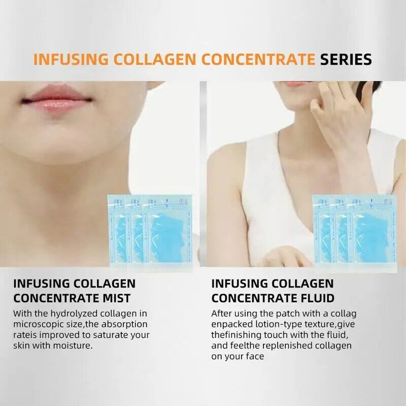 Topiąca się folia kolagenowa o wysokiej jakości rozpuszczalna w liftingu do pielęgnacji skóry z hydrolizowanymi kolagenami zapobiega drobnym liniom ochrony skóry