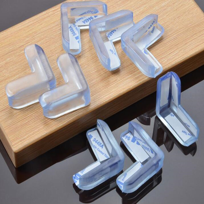 4Pcs/lot Transparent Safety Table Corner Protector Guards for Children Baby Furniture Table Edge Protection Cover Pad Shield