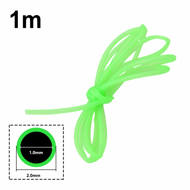 Line Luminous Tube PVC 0.8mm/1mm/1.5mm/2mm 1/1.5m Length Fishing Tackle Fishing Wire Practical Brand New Durable