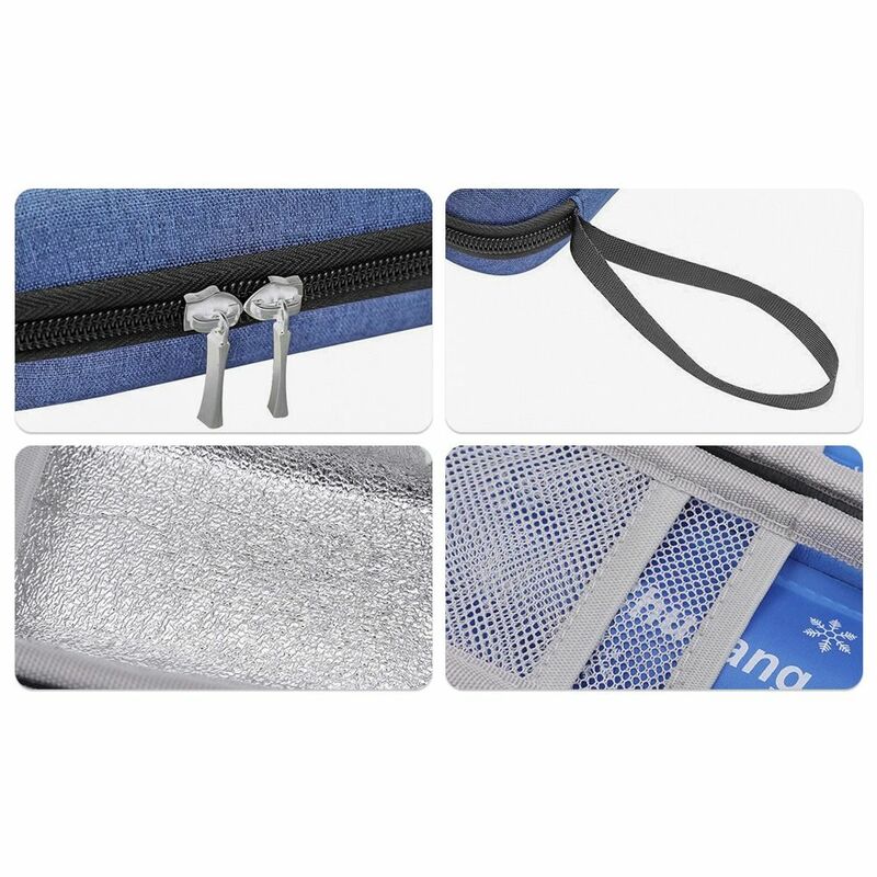 Portable without Gel Thermal Insulated Pill Protector Insulin Cooling Bag Medicla Cooler Travel Case