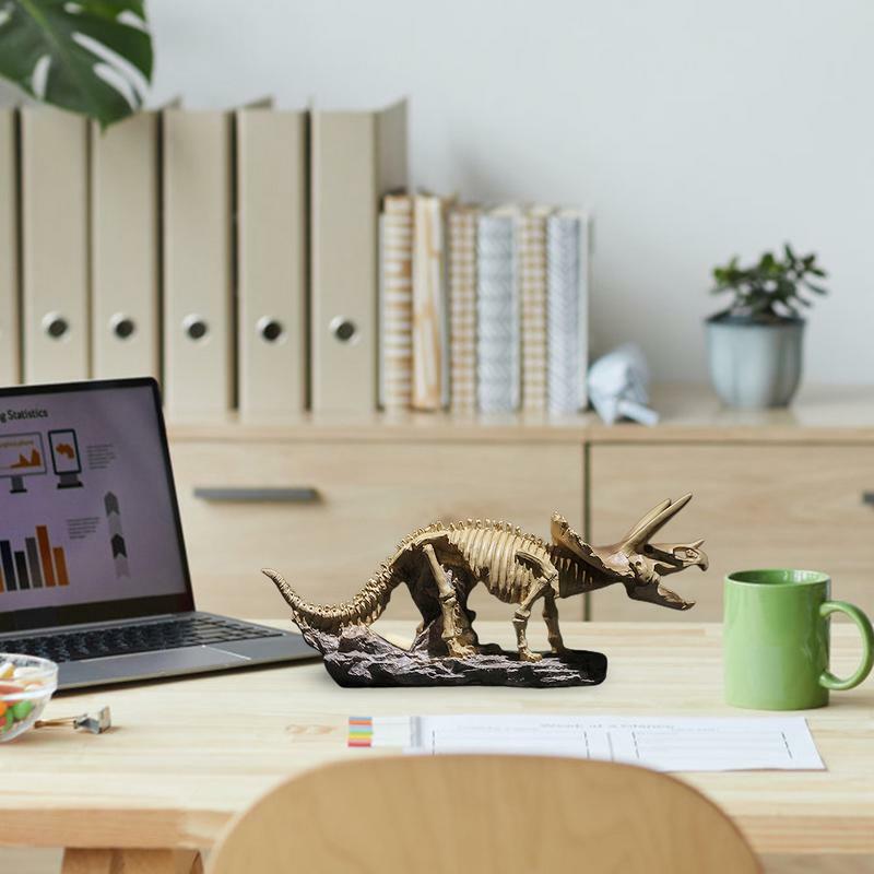 Dinosaurus Model Dinosaurus Skelet Hars Figuren Home Art Decor Voor Desktop Kantoren Woonkamer Boekenkast Boekenkasten
