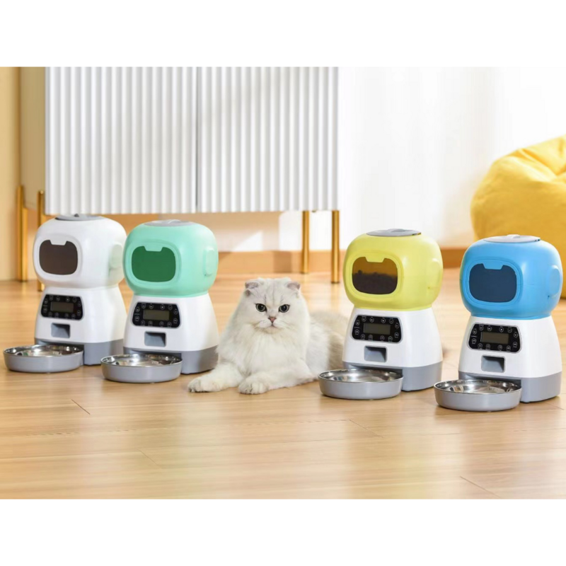 3.5L Pet Alimentador Inteligente Visual Pet Alimentador Wifi Key Cat Gravação Timing Alimentação Bebida Automática Fonte Pet Sensores para Cat Dog