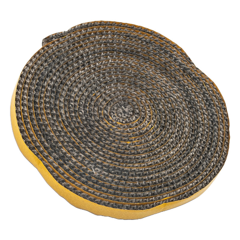 Tira de sellado de algodón para puerta y chimenea, cinta impermeable de alta calidad, 1 piezas, 4M, 10x2mm