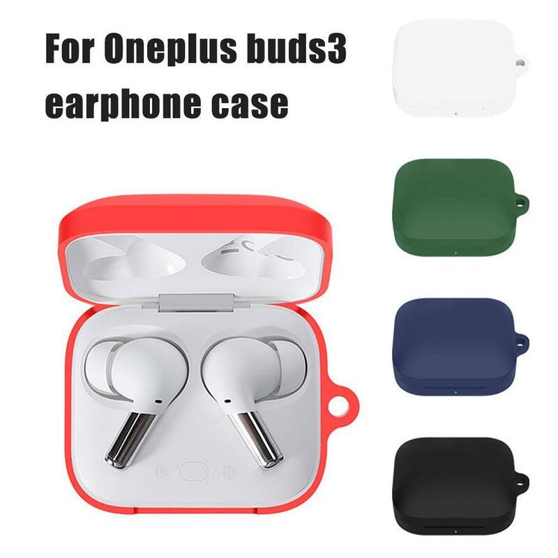 Soft Silicone Bluetooth Fones de ouvido Case, antiderrapante proteger capa para OnePlus Buds 3, Buds3, Dustproof, caso de fone de ouvido