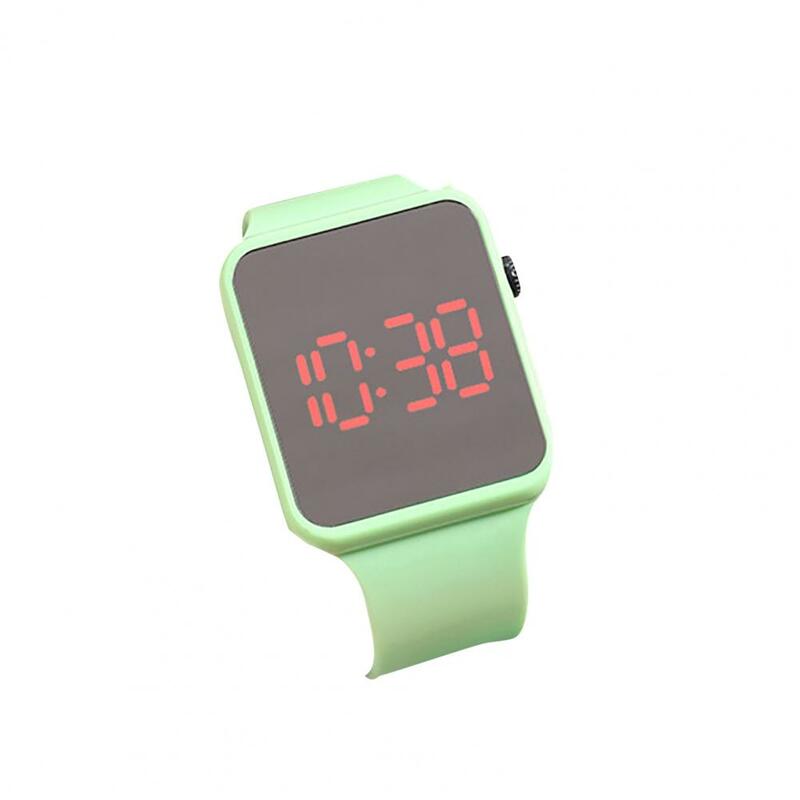 Precise Timing Wear-Resistant LED Square Watch Kid Fashion Wristwatch Toy for Kids