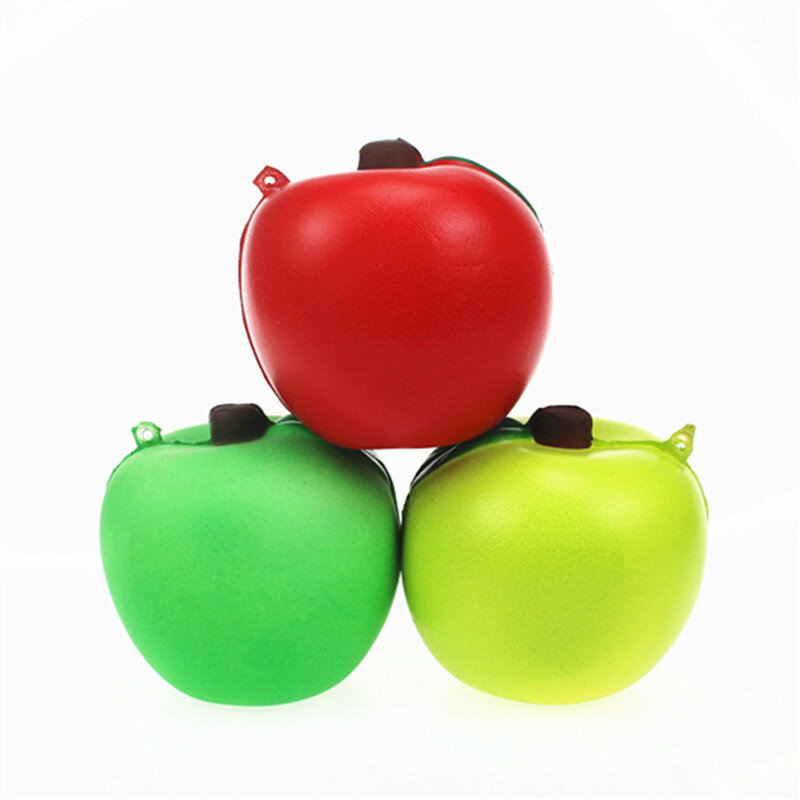 Jouet de pomme souple anti-stress, rebond lent, PU, compression, décompression, pendentif, ornement Kawaii, enfant